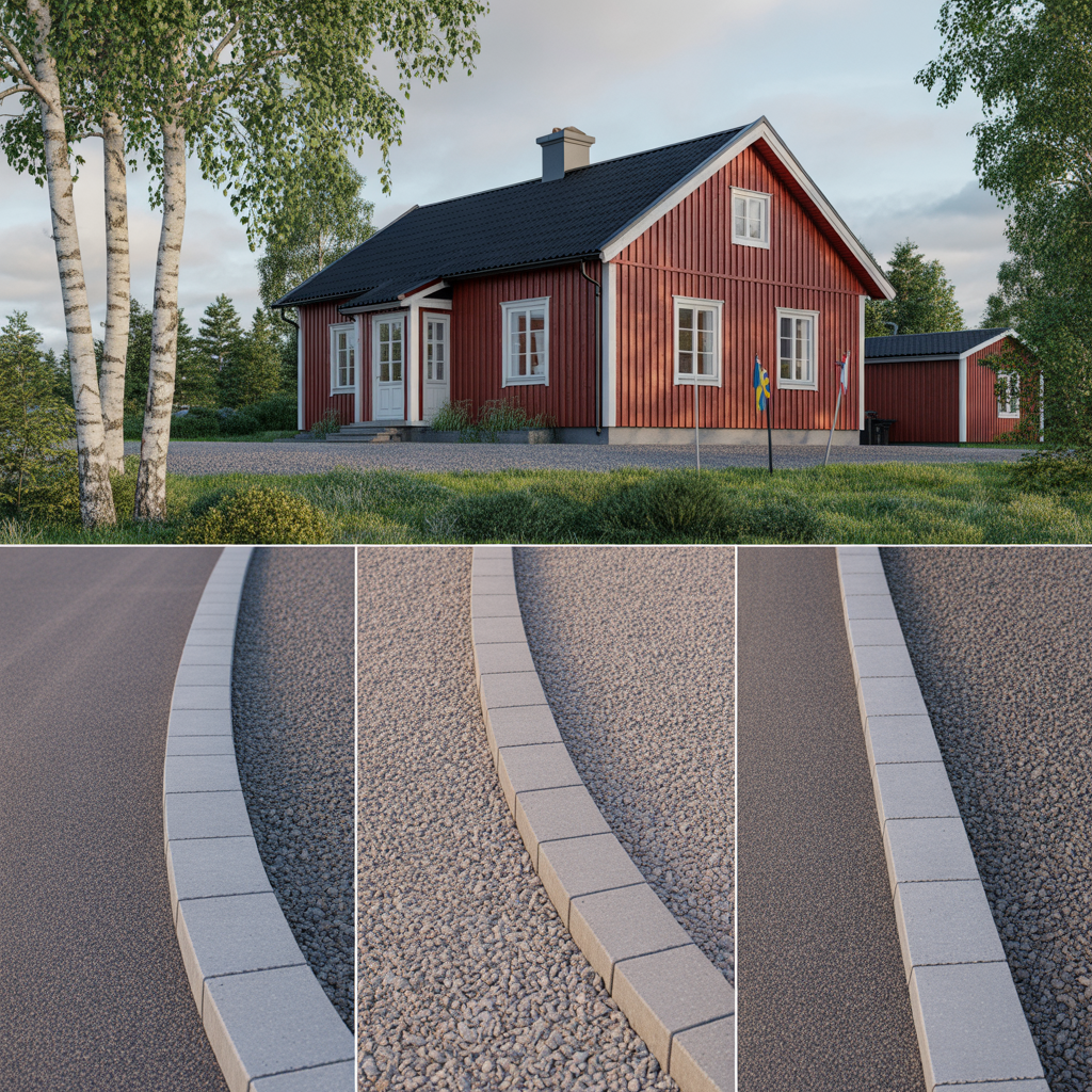 kantstod for uppfart jamforelse betong granit och stal