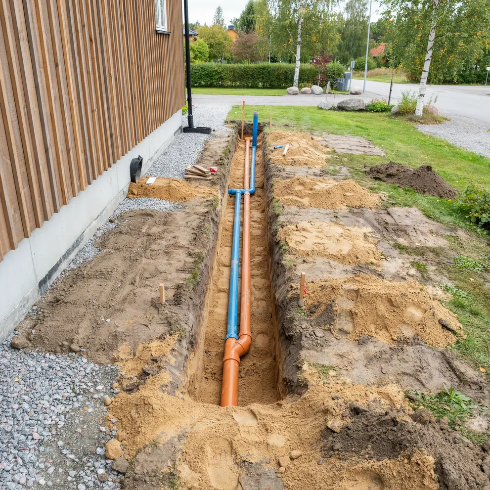 koppla kommunalt vatten avlopp angelholm skane